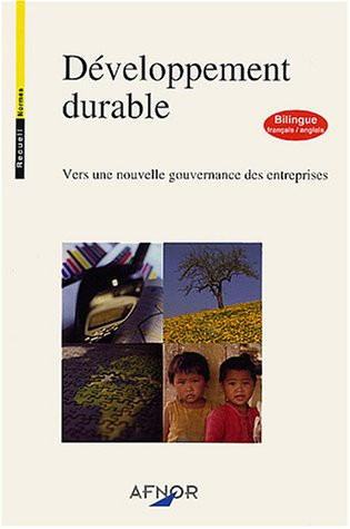 Développement durable vers une nouvelle gouvernance des entreprises