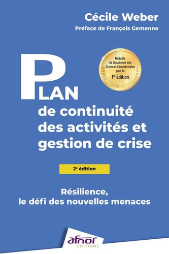 Plan de continuité des activités et gestions de crise - Résilience, le défi des nouvelles menaces