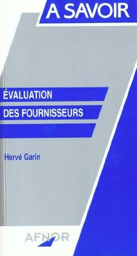 Évaluation des fournisseurs