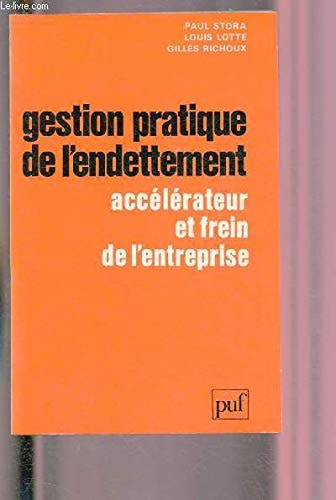 Gestion pratique de l'endettement accélérateur et frein de l'entreprise