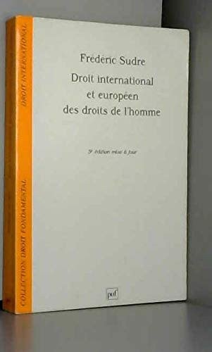 Droit international et européen des droits de l'homme