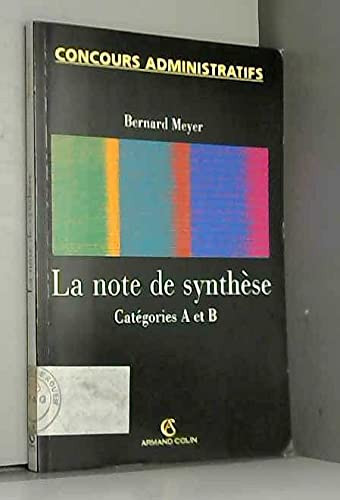 La note de synthèse catégories A et B