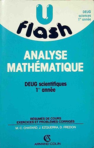 Analyse mathématique DEUG scientifiques 1re année