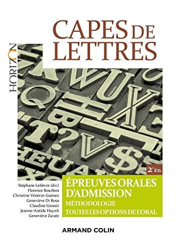 CAPES de lettres épreuves orales d'admission