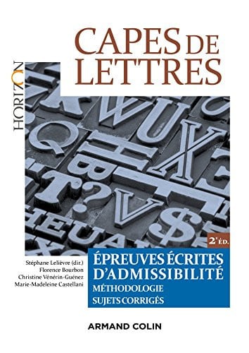 CAPES de lettres épreuves écrites d'admissibilité