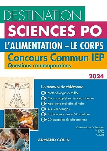 L'alimentation ; Le corps Concours commun IEP - Questions contemporaines