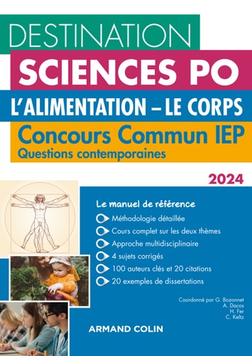 Destination Sciences Po Questions contemporaines 2024 - Concours commun IEP