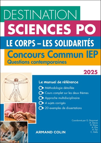 Le Corps ; Les solidarités Concours commun IEP - Questions contemporaines