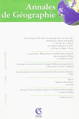 Annales de Géographie, N° 659, janvier-févr :