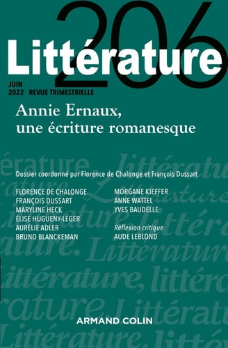 Annie Ernaux, une écriture romanesque