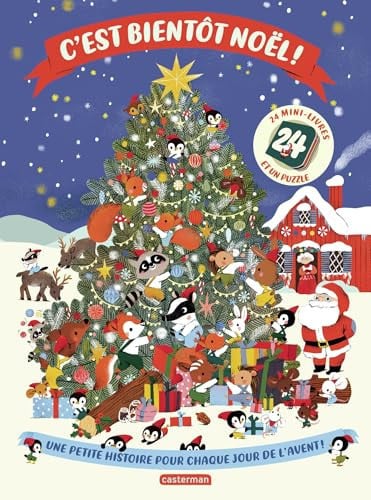 C'est bientôt Noël - 24 mini-livres et un puzzle