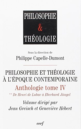 Anthologie: De Henri de Lubac à Eberhard Jüngel