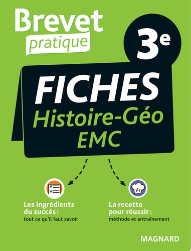 Brevet Pratique Fiches Histoire-Géographie-EMC 3e Brevet 2026