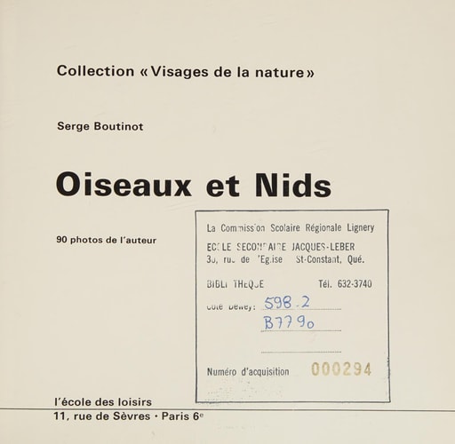 Oiseaux et nids