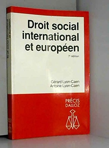 Droit social international et européen