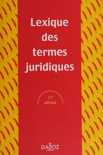 Lexique des termes juridiques