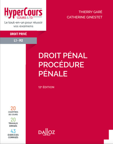 Droit pénal. Procédure pénale 2021 - 12e ed.