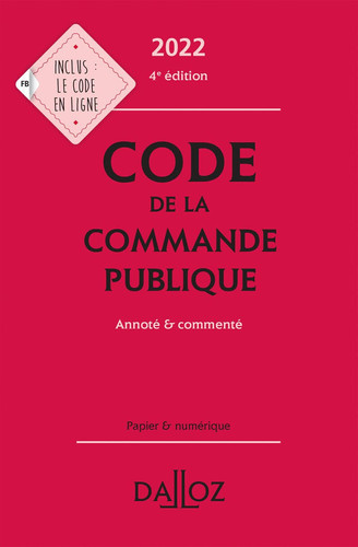 Code de la commande publique Annoté et commenté