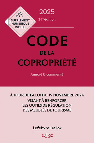 Code de la copropriété Annoté et commenté