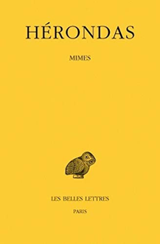 Mimes (Collection Des Universites De France) (French Edition)