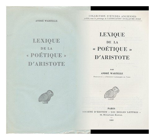 Lexique/Poetique D'Aristote