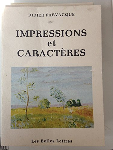 Impressions et caractères