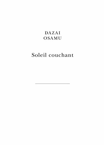 Soleil couchant