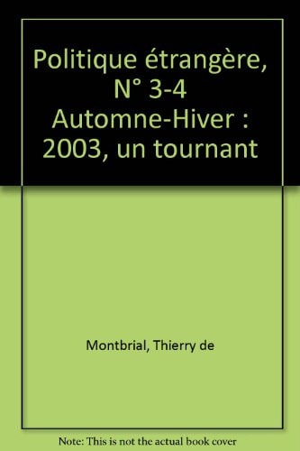 2003, un tournant