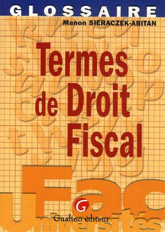 Termes de droit fiscal