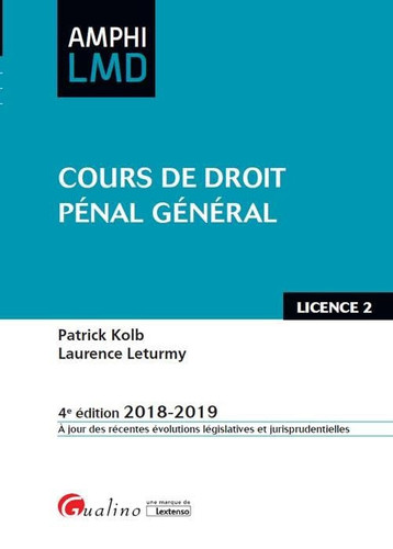 Cours de droit pénal général