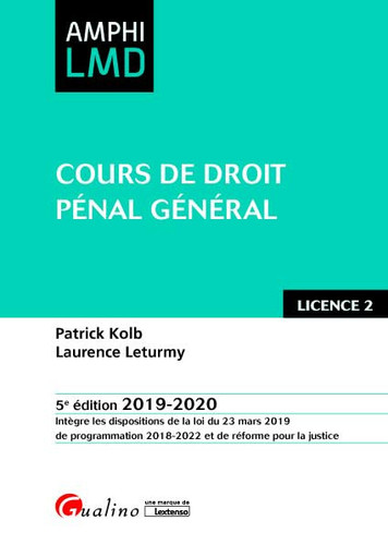 Cours de droit pénal général