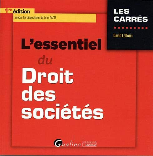 L'essentiel du droit des sociétés commerciales