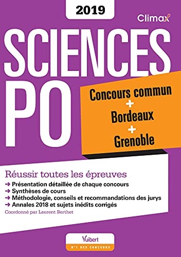 Sciences Po Concours commun + Bordeaux + Grenoble