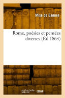 Rome, poésies et pensées diverses