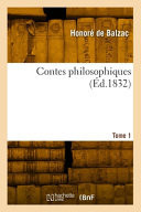 Contes philosophiques. Tome 1