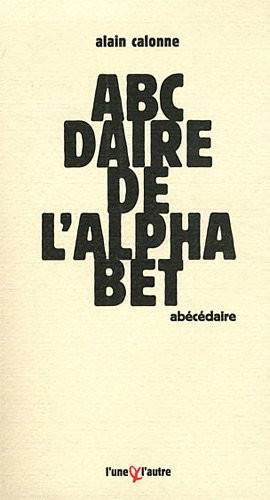 Abécédaire de l'alphabet