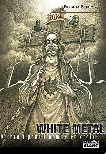White metal du bruit pour l'homme en croix