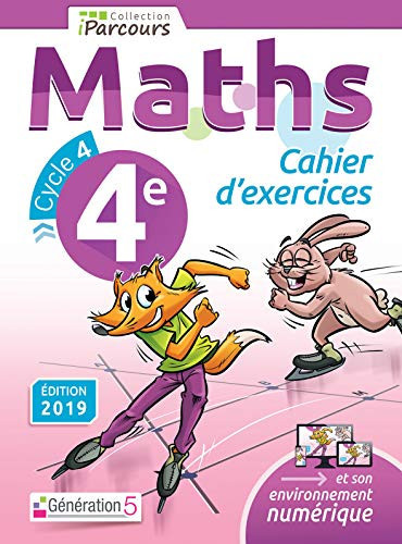 Maths 4e cycle 4 Iparcours Cahier d'exercices