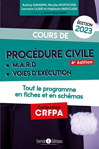 Cours de procédure civile et modes alternatifs de règlements des différends Tout le programme en fiches et en schémas
