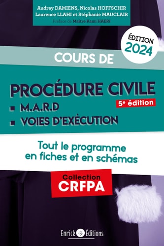 Cours de procédure civile et modes alternatifs de règlement des différends Tout le programme en fiches et en schémas
