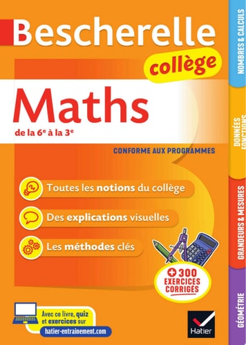 Bescherelle collège - Maths (6e, 5e, 4e, 3e)