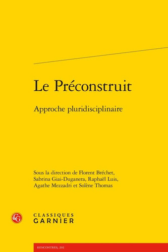 Le préconstruit approche pluridisciplinaire
