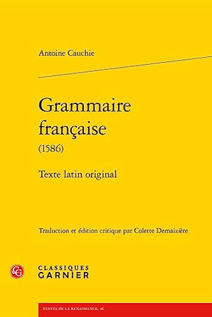 Grammaire française: 1586: texte latin original