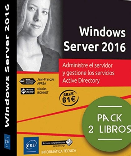Windows Server 2016 Pack de 2 libros - Administre el servidor y gestione los servicios Active Directory