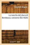 La nascita del duca di Bordeaux, canzone