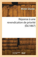 Réponse à une revendication de priorité