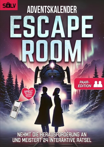 Escape Room Adventskalender für Paare: 24 knifflige Rätsel für Pärchen | Ein interaktives Abenteuer für eine besondere Weihnachtszeit (German Edition)