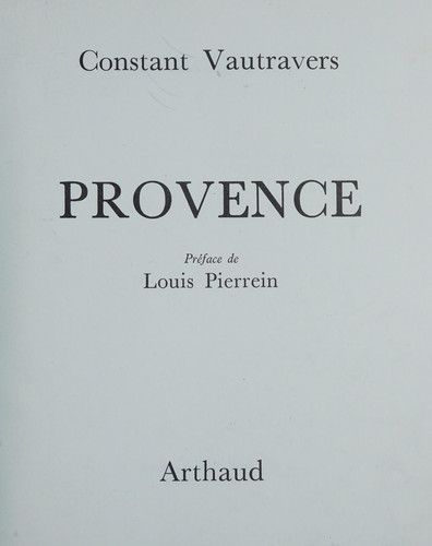 Provence (ARTHAUD (A)) (French Edition)