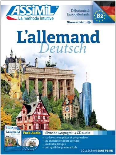 ASSiMiL L'allemand Deutsch für Französischsprechende - Lehrbuch + 4 Audio-CDs
