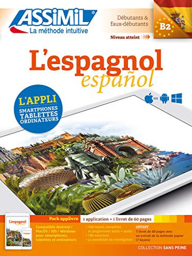 L'espagnol B2 Pack applivre 1 application + 1 livret de 60 pages